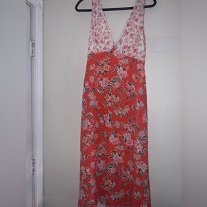 Anthropology Mixed Print Slip Dress